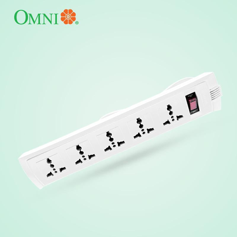 Omni Universal Outlet Extension Cord w/ Master Switch (2,3,4,5,6,8,10 Gang) WEU variants 2500w