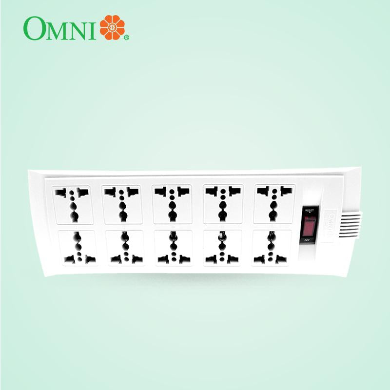 Omni Universal Outlet Extension Cord w/ Master Switch (2,3,4,5,6,8,10 Gang) WEU variants 2500w